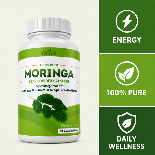 Moringa SuperLeaf Capsules (Extra Gift)